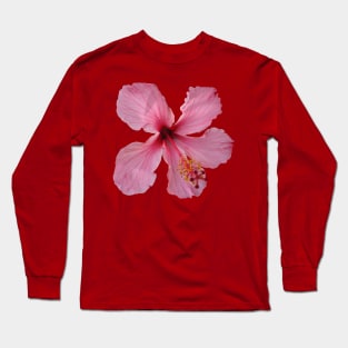 Pink Hibiscus  flower Long Sleeve T-Shirt